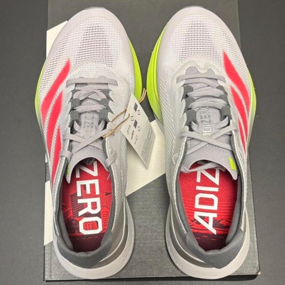 Adidas Silver ADIZERO BOSTON 12 Women’s Sneakers - Picture 2 of 13